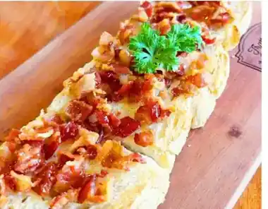 Gorgonzola and Bacon bruschetta